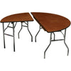 P.S. 100 Series - 72&rdquo; dia. Half-Round Table