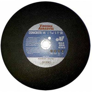 Virgina Abrasives Blades 14 x 3/16 x 1D Abrasive Cut Off Wheels-Concrete