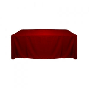 Holiday red 54 x 120 cotton/polyester rectangular tablecloth