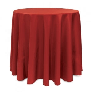 Holiday red 90 cotton/polyester round tablecloth